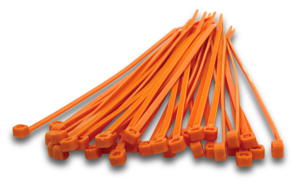 ELMARK Cable Tie 203x3.2mm Orange 100 Pack