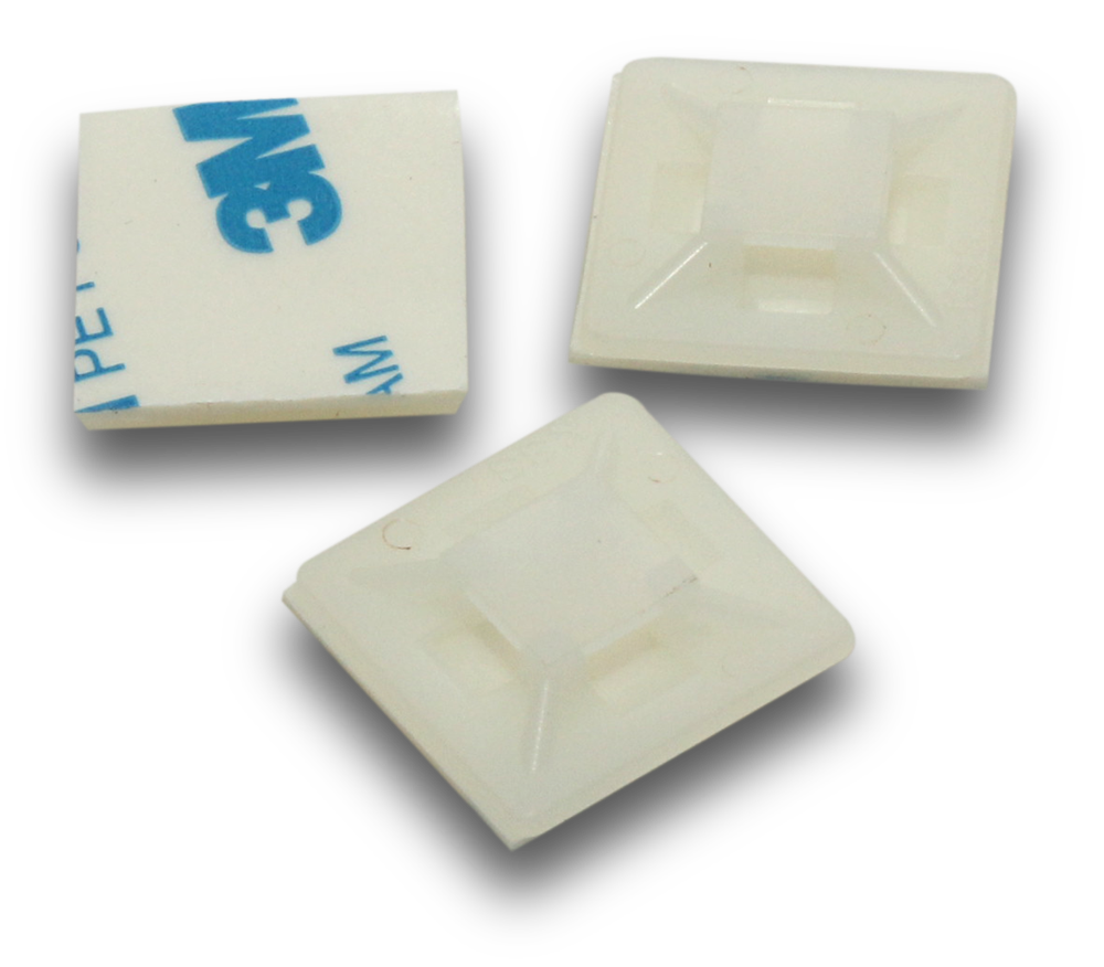 ELMARK Cable Tie Mounts 28x28mm Natural 20 Pack