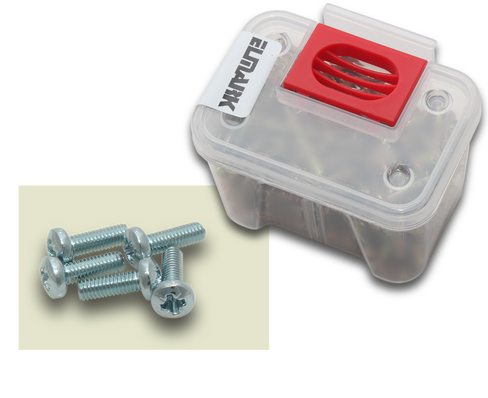 ELMARK Machine Screws Pan Pozi Zinc Metal 4x12mm 118 Tub