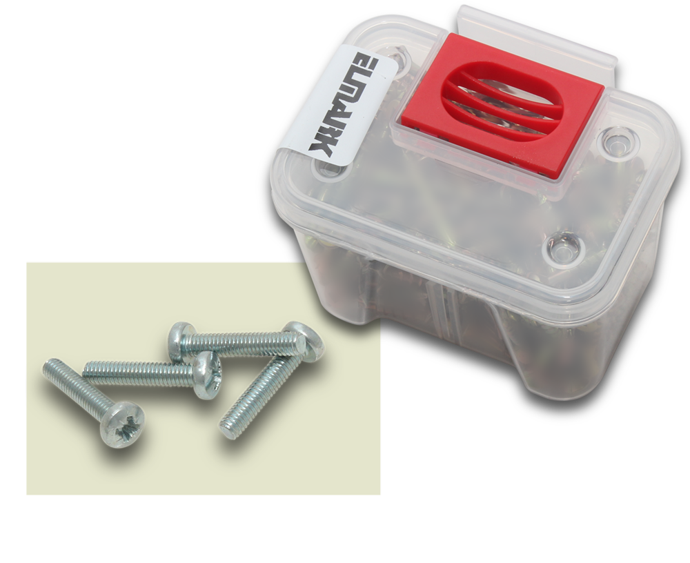 ELMARK Machine Screws Pan Pozi Zinc Metal 4x20mm 118 Tub