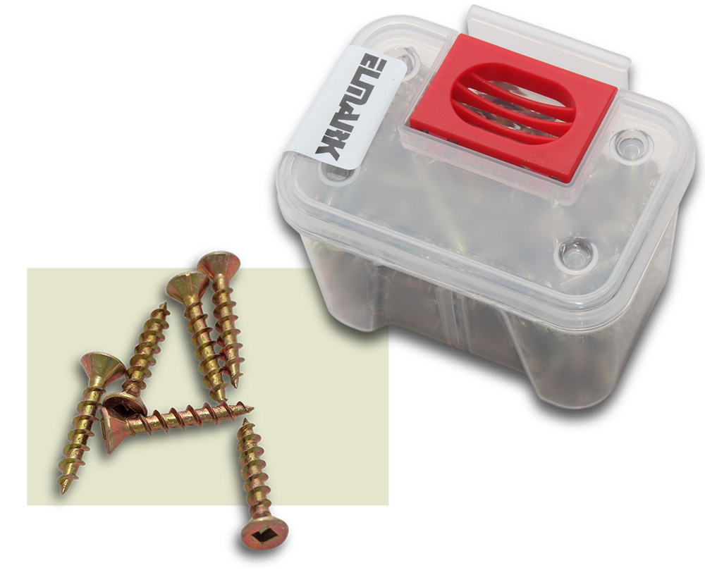 ELMARK Wood Screws SQ Countersunk 8x1" 290 Tub