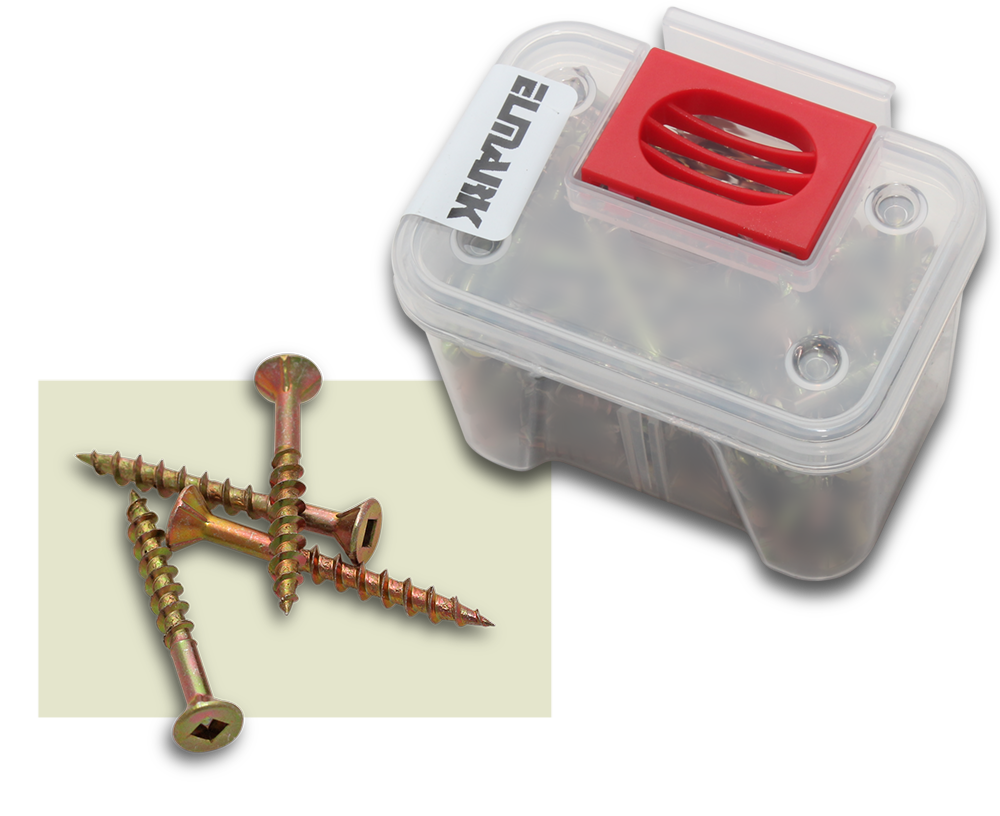 ELMARK Wood Screws SQ Countersunk 8x2" 100 Tub