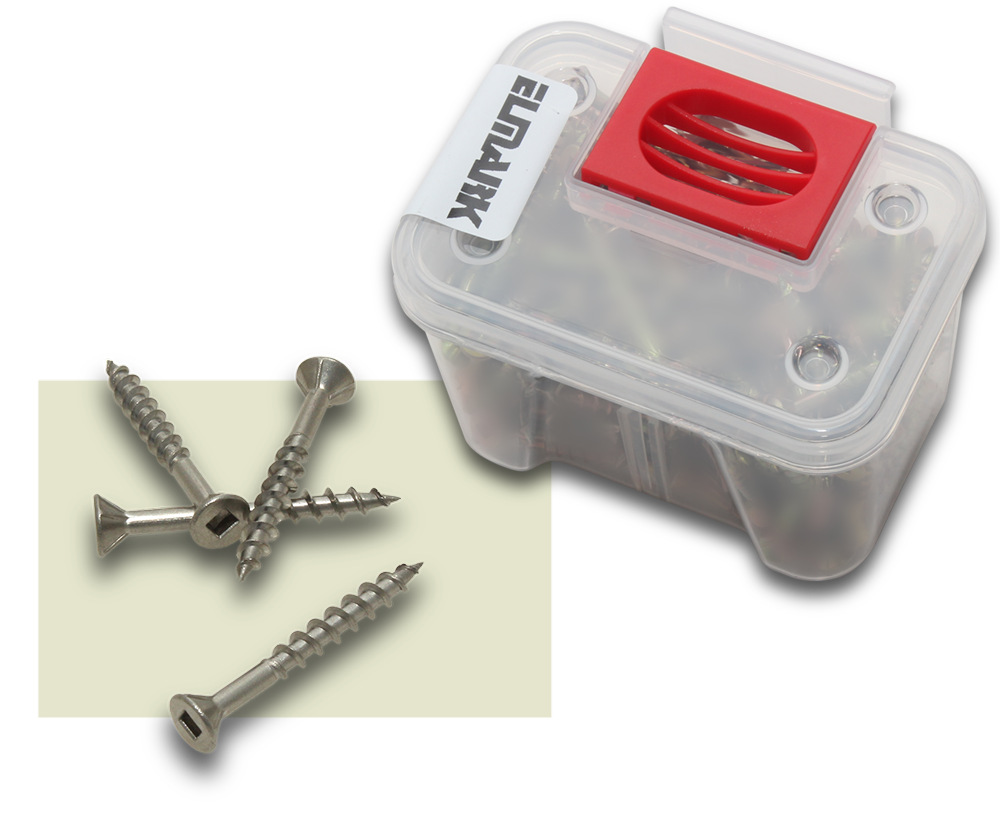 ELMARK Stainless Steel SQ Countersunk 9x1-1/2 50 Tub