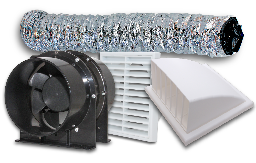 ELMARK Contractor Pack In-Line 150mm Fix grille & W/Cowl 6m