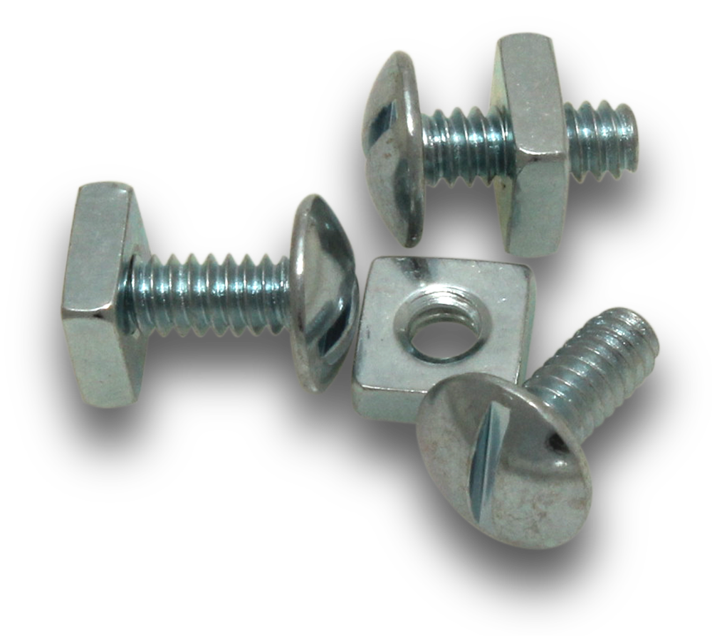 ELMARK Gutter Bolt Mush Zinc W/ Square Nuts 3/16x3/4" 80Jar
