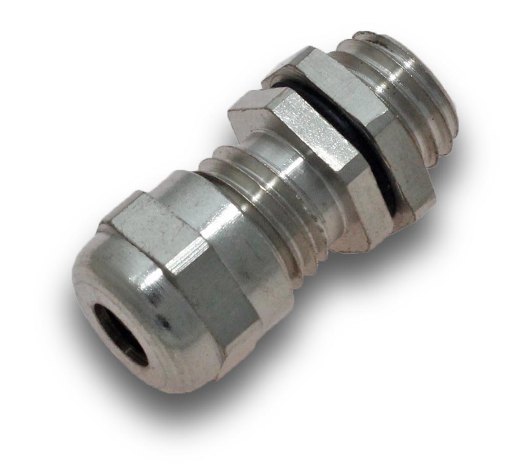 ELMARK Metal Cable Gland 12mm + Locknut IP68