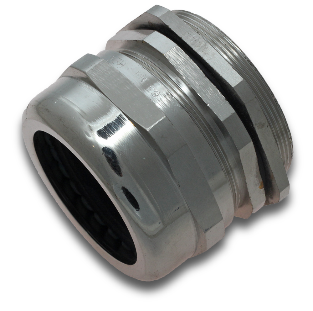 ELMARK Metal Cable Gland 63mm + Locknut IP68