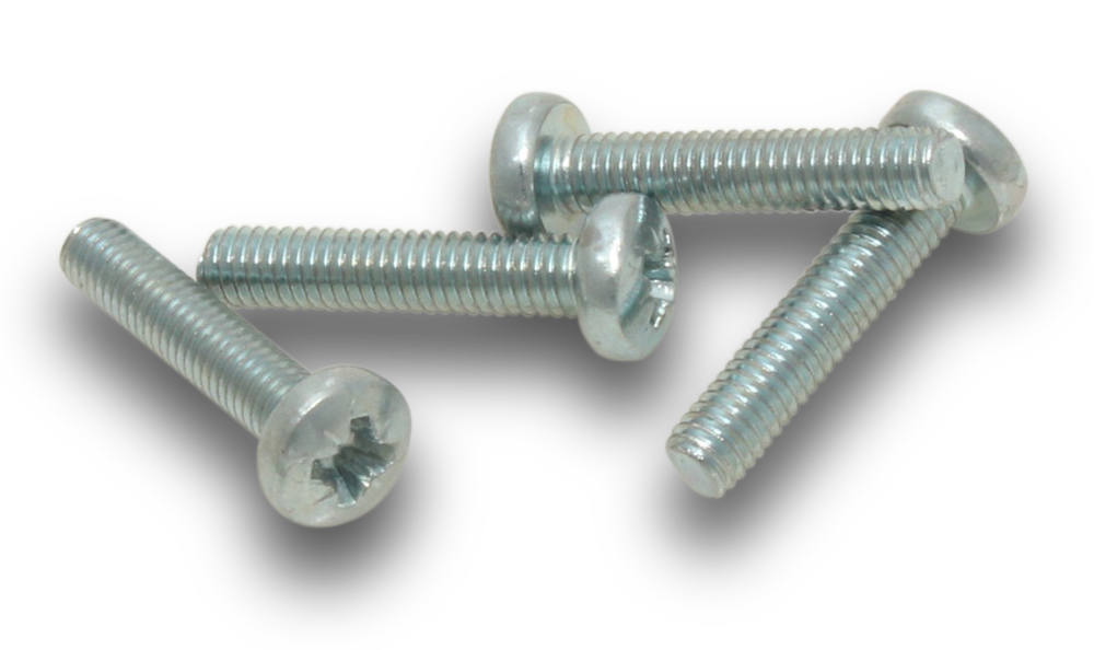 ELMARK Machine Screws Pan Pozi Zinc Metal 3x20mm 90 Jar