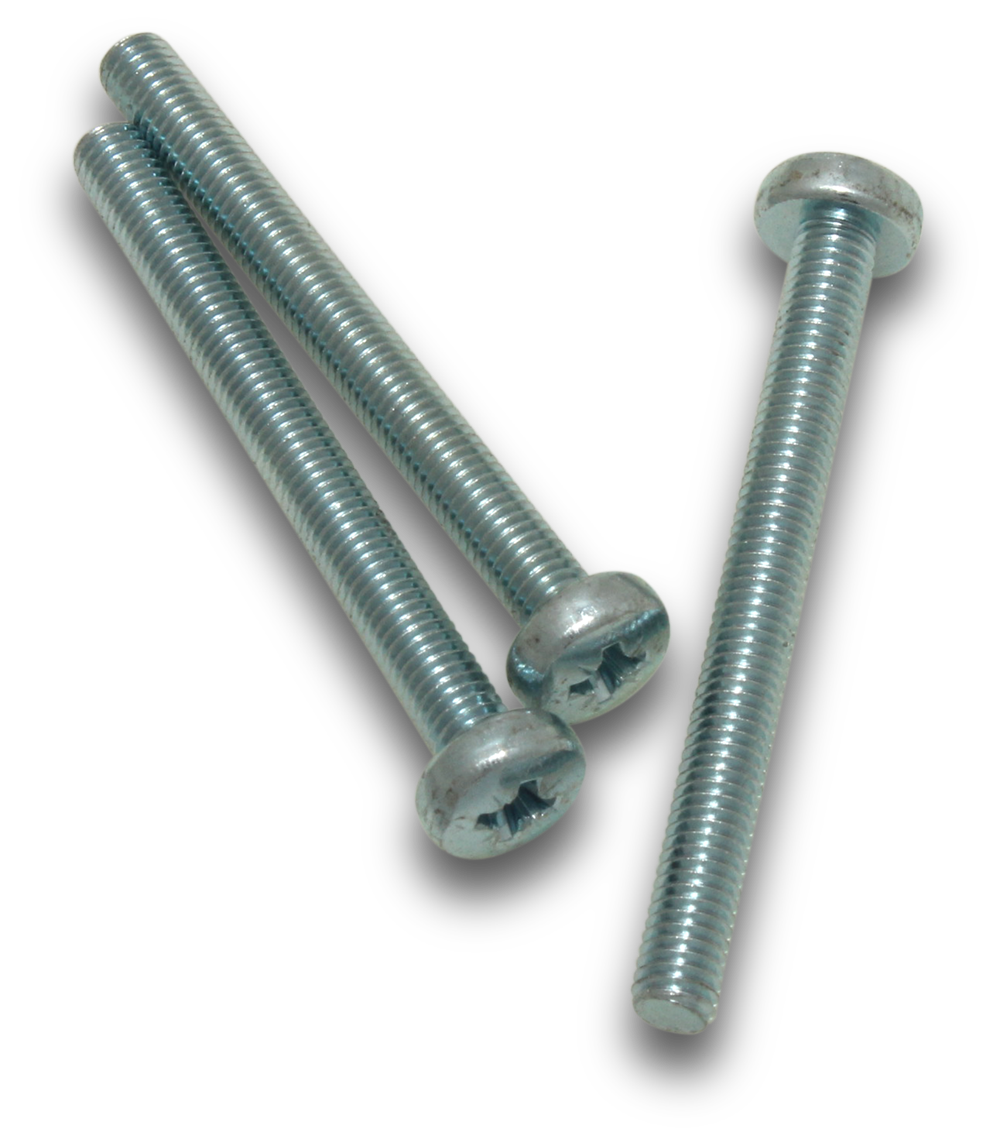 ELMARK Machine Screws Pan Pozi Zinc Metal 3x25mm 80 Jar