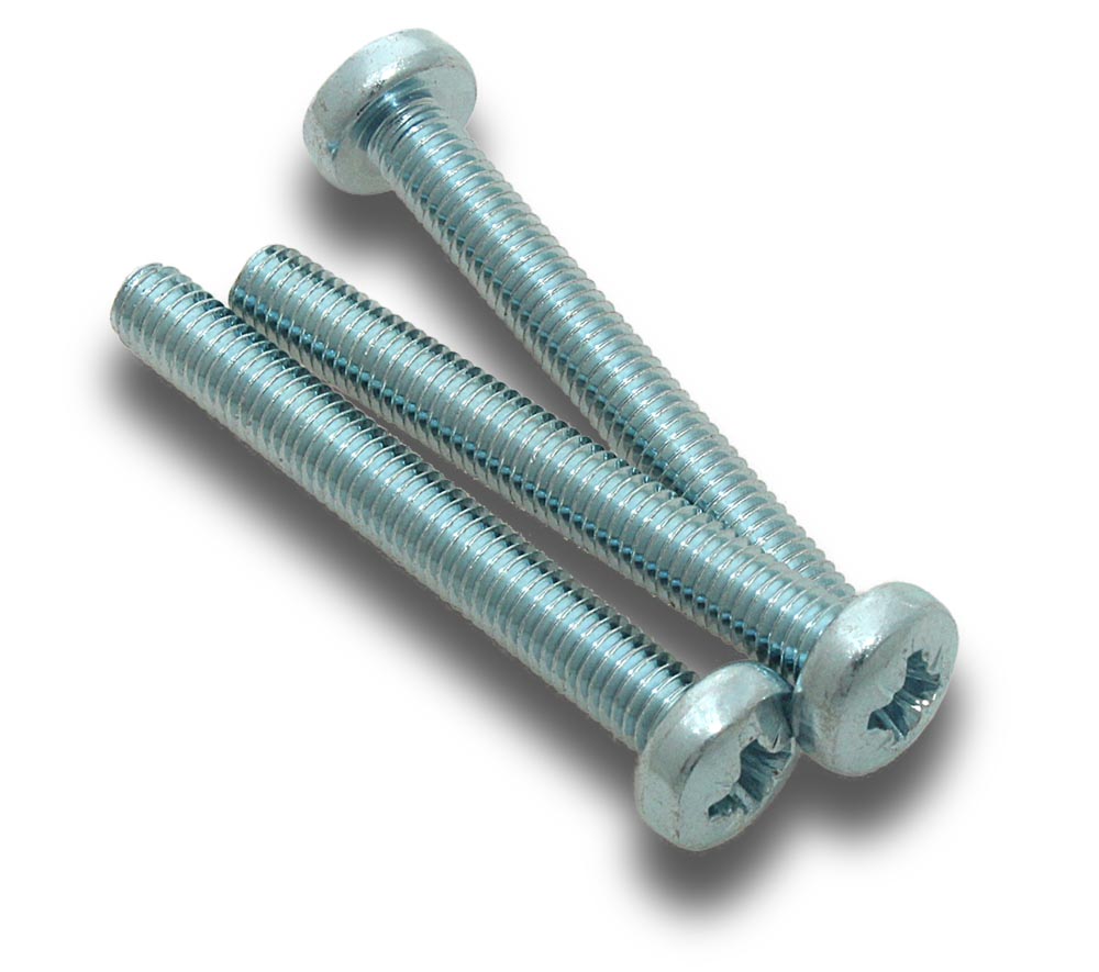 ELMARK Machine Screws Pan Pozi Zinc Metal 6x50mm 8 Jar