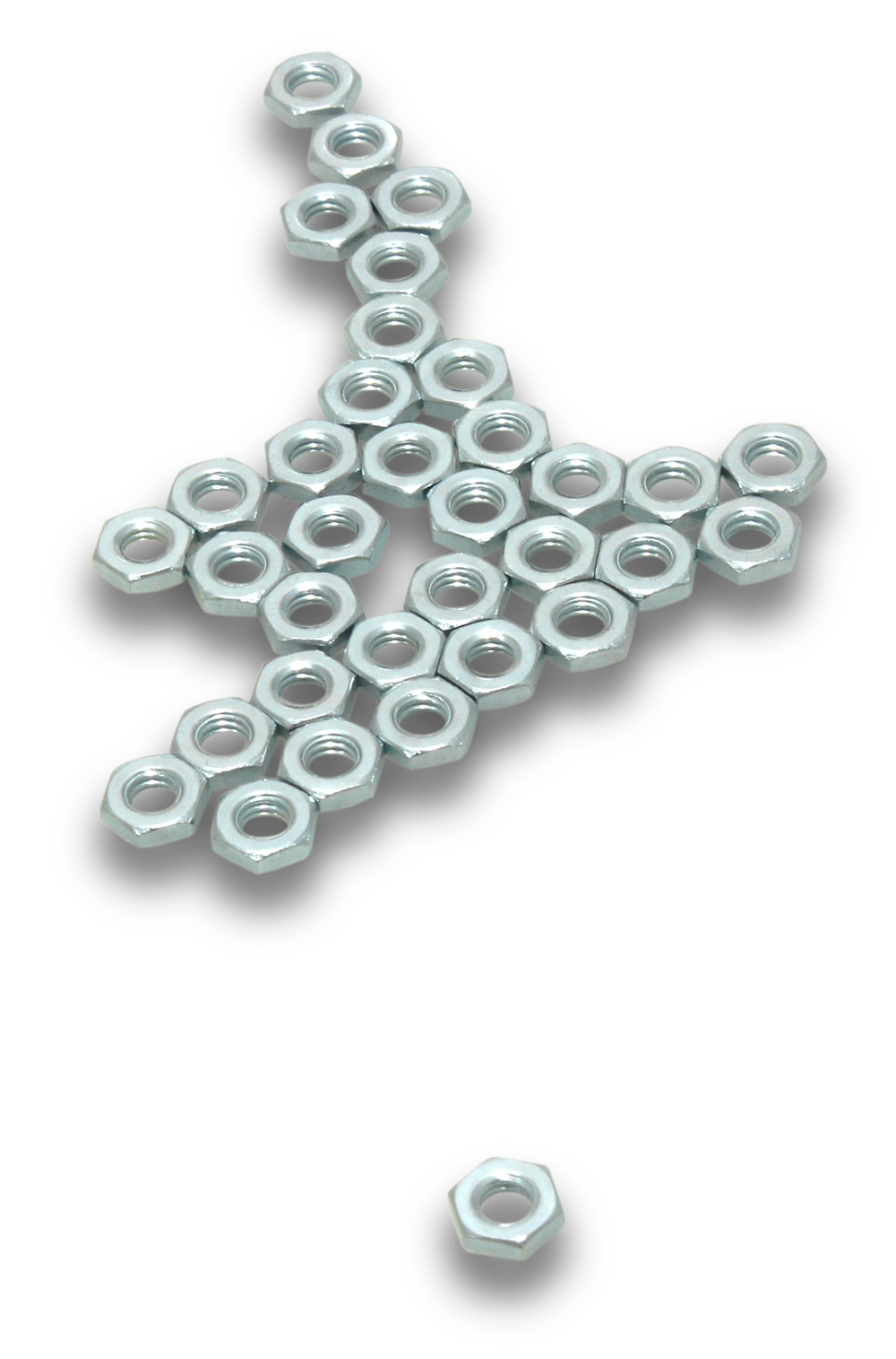 ELMARK Nuts Zinc Hex  Pressed 5mm 120 Jar