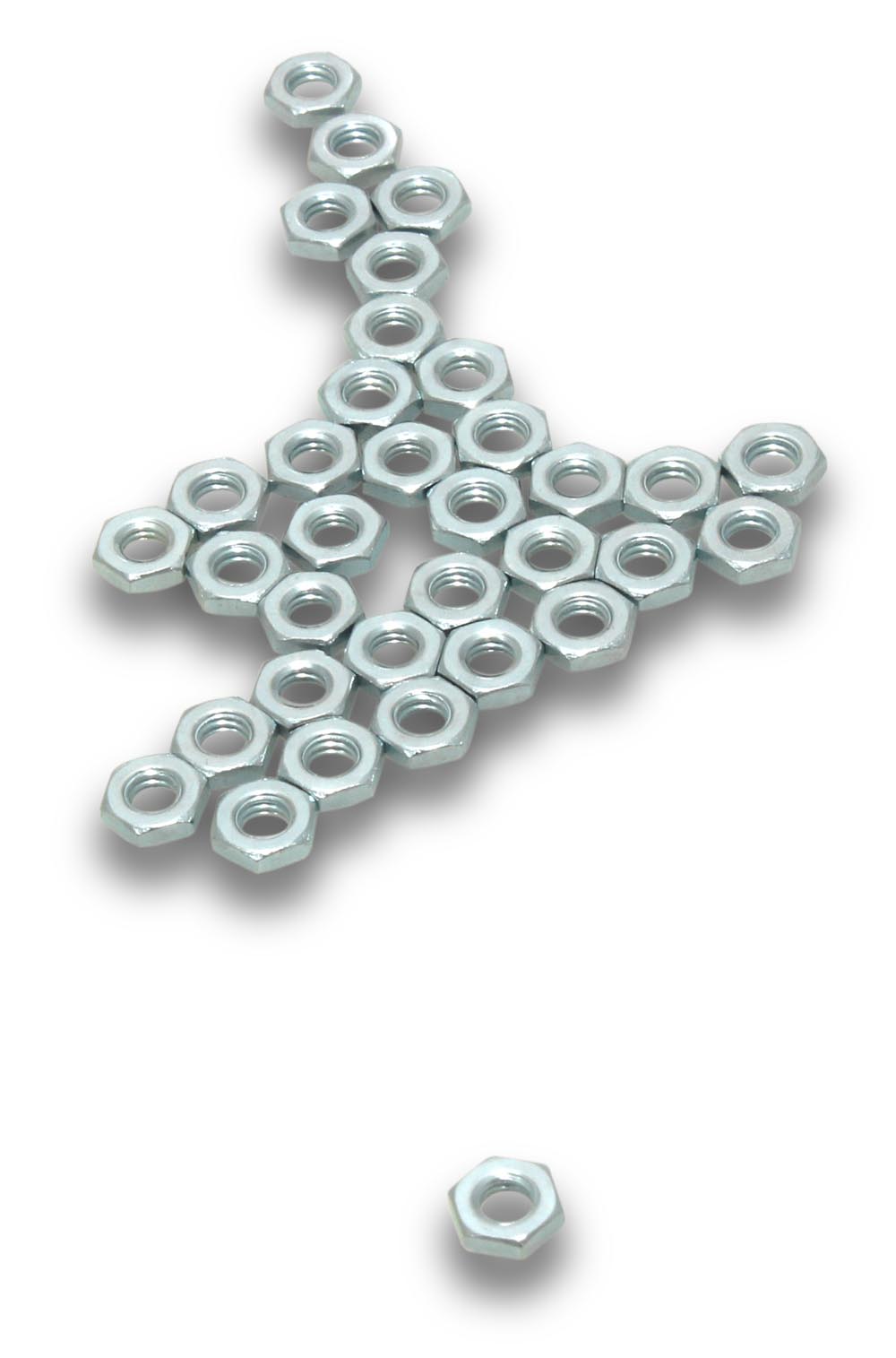 ELMARK Nuts Zinc Hex  Pressed 6mm 90 Jar