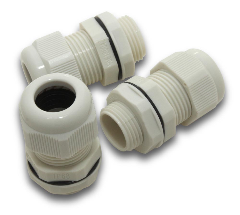 ELMARK Nylon Cable Gland Grey IP68 20mm 10-14mm 35 Box