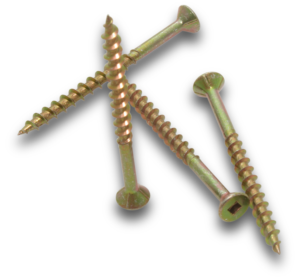 ELMARK Wood Screw SQ Drive Countersunk 10 x 2-1/2" 1000 Jar