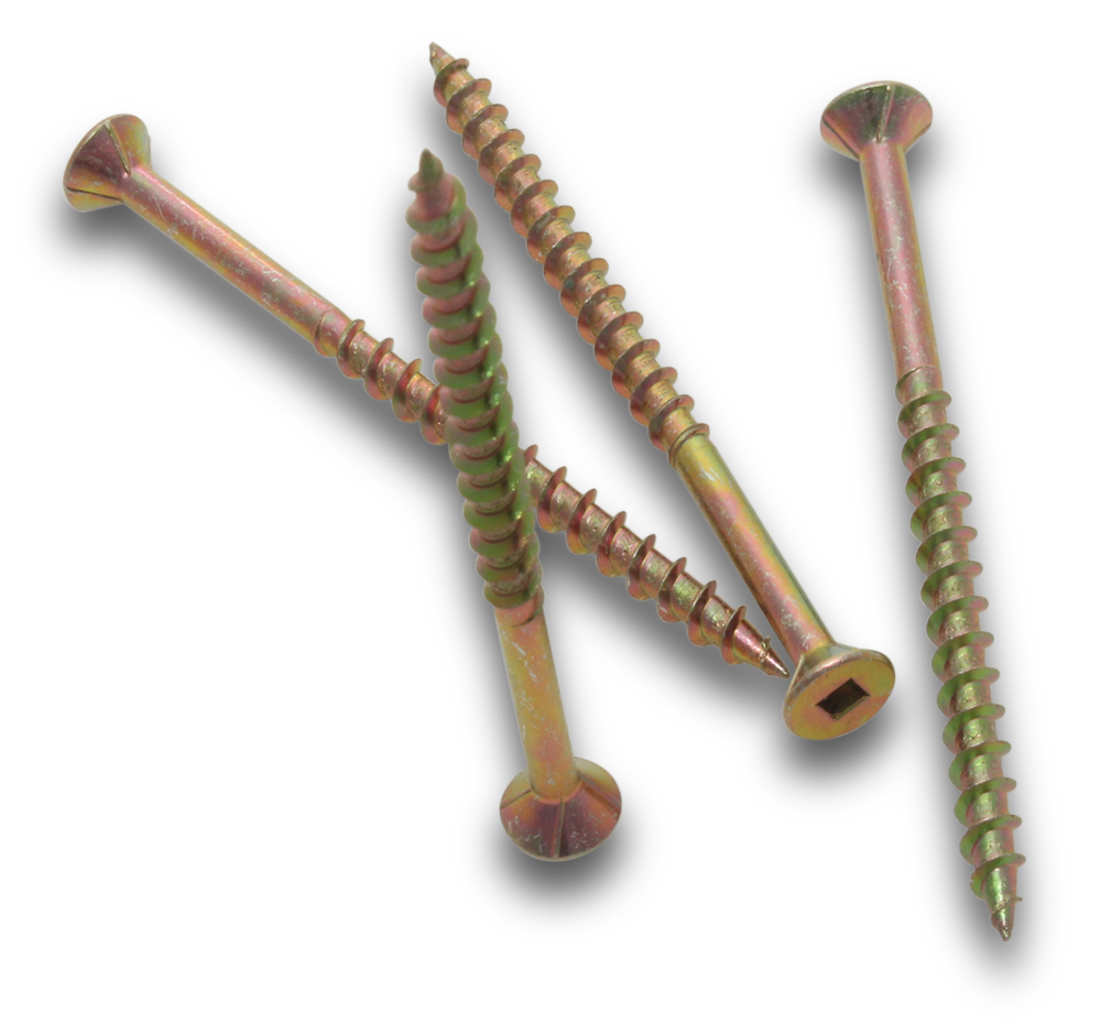 ELMARK Wood Screw SQ Drive Countersunk 10 x 3" 100 Jar