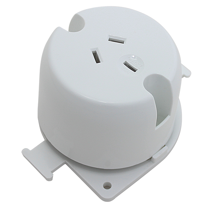 ELMARK Surface Socket Single 250V 10A