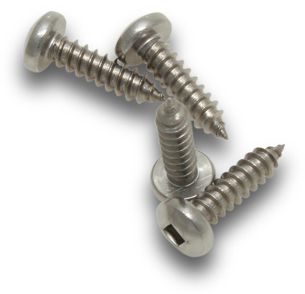ELMARK Screw Self Tapping SS Pan SQ 10x3/4" 25 Jar