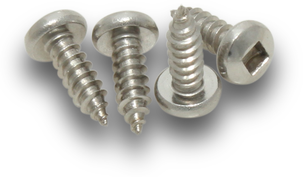 ELMARK Screw Self Tapping SS Pan SQ 8x1/2" 50Jar
