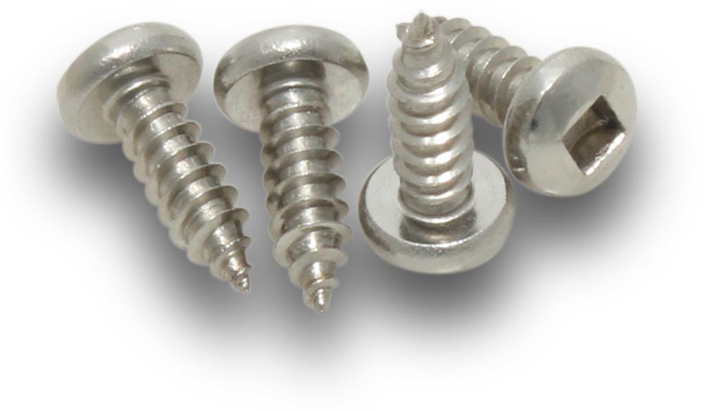 ELMARK Screw Self Tapping SS Pan SQ 8x1/2" 100 Jar