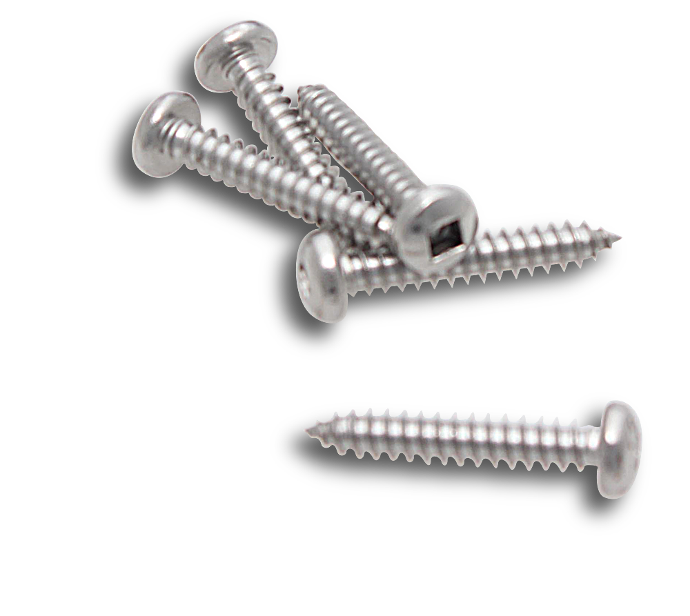 ELMARK Screw Self Tapping Stainless Steel Pan SQ 8x1" 40 Jar