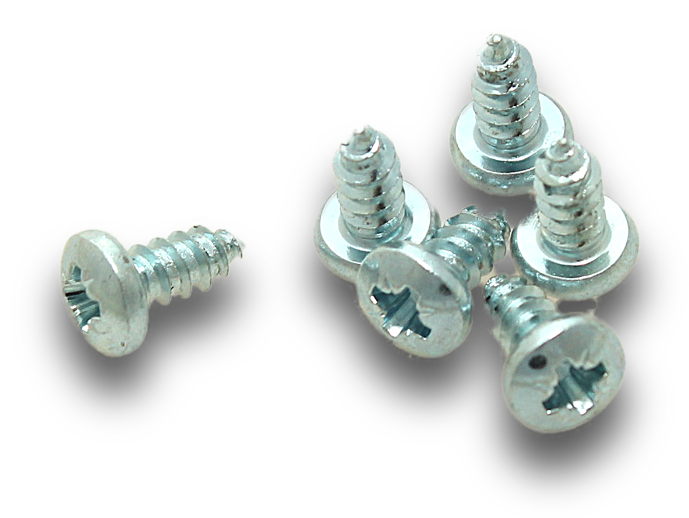 ELMARK Screw Self Tapping Zinc Pan Pozi Drive 8x3/8" 100 Jar