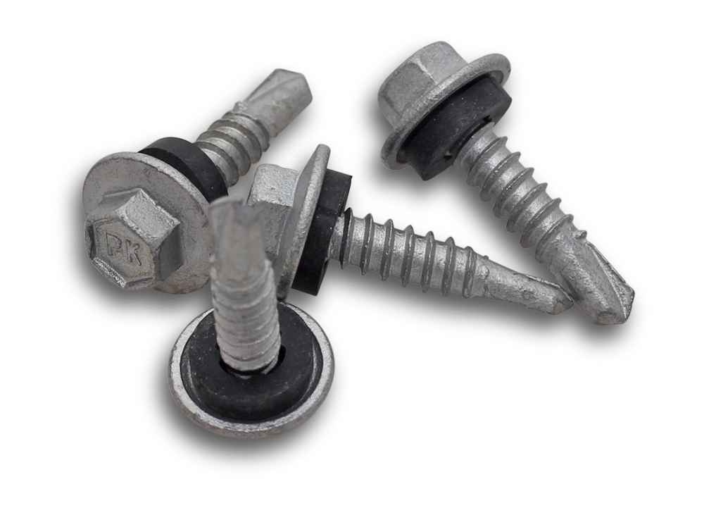 ELMARK Tek Screw Mtl Self Drilling Hex Class4 12x25mm 100Bag