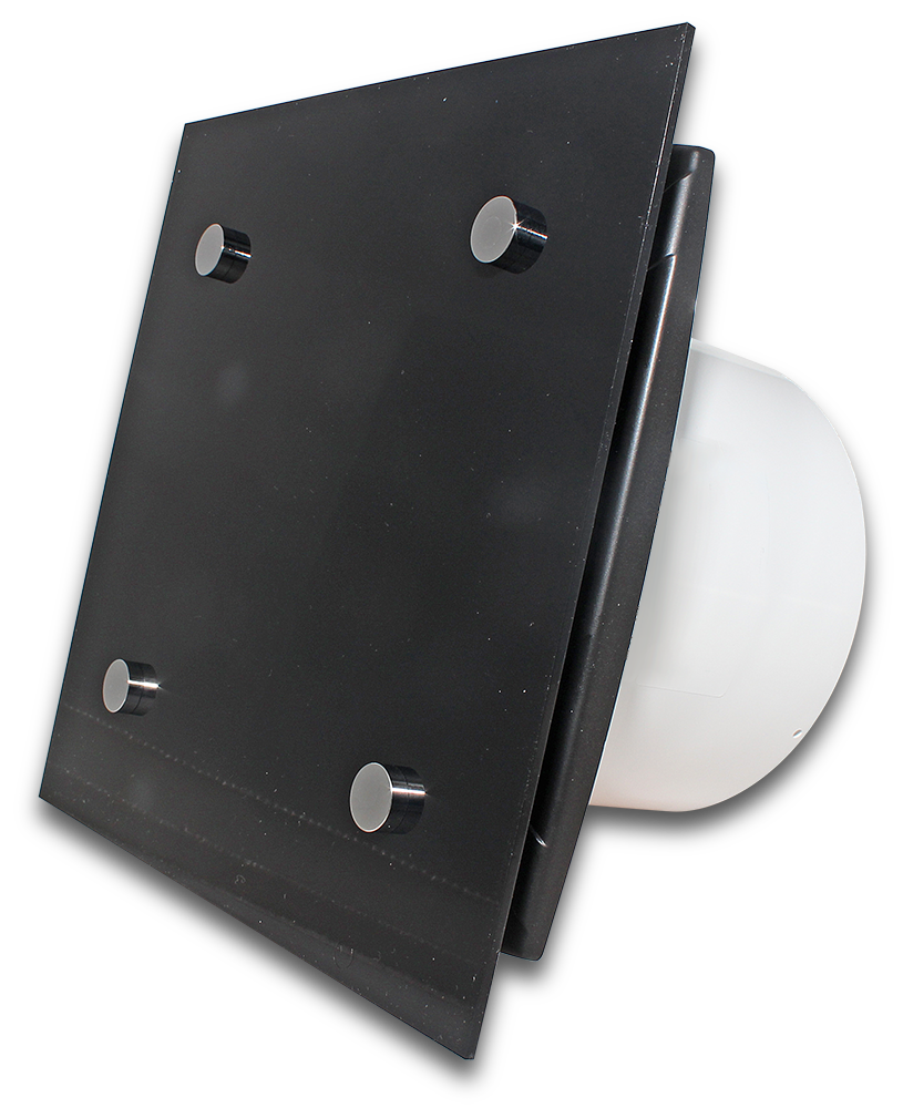 ELMARK 100mm Modern Black Surface Fan 88m3hr