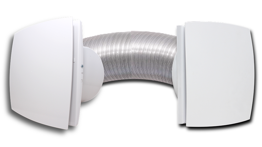 ELMARK 100mm LD White Wall Fan Pack 88m3hr