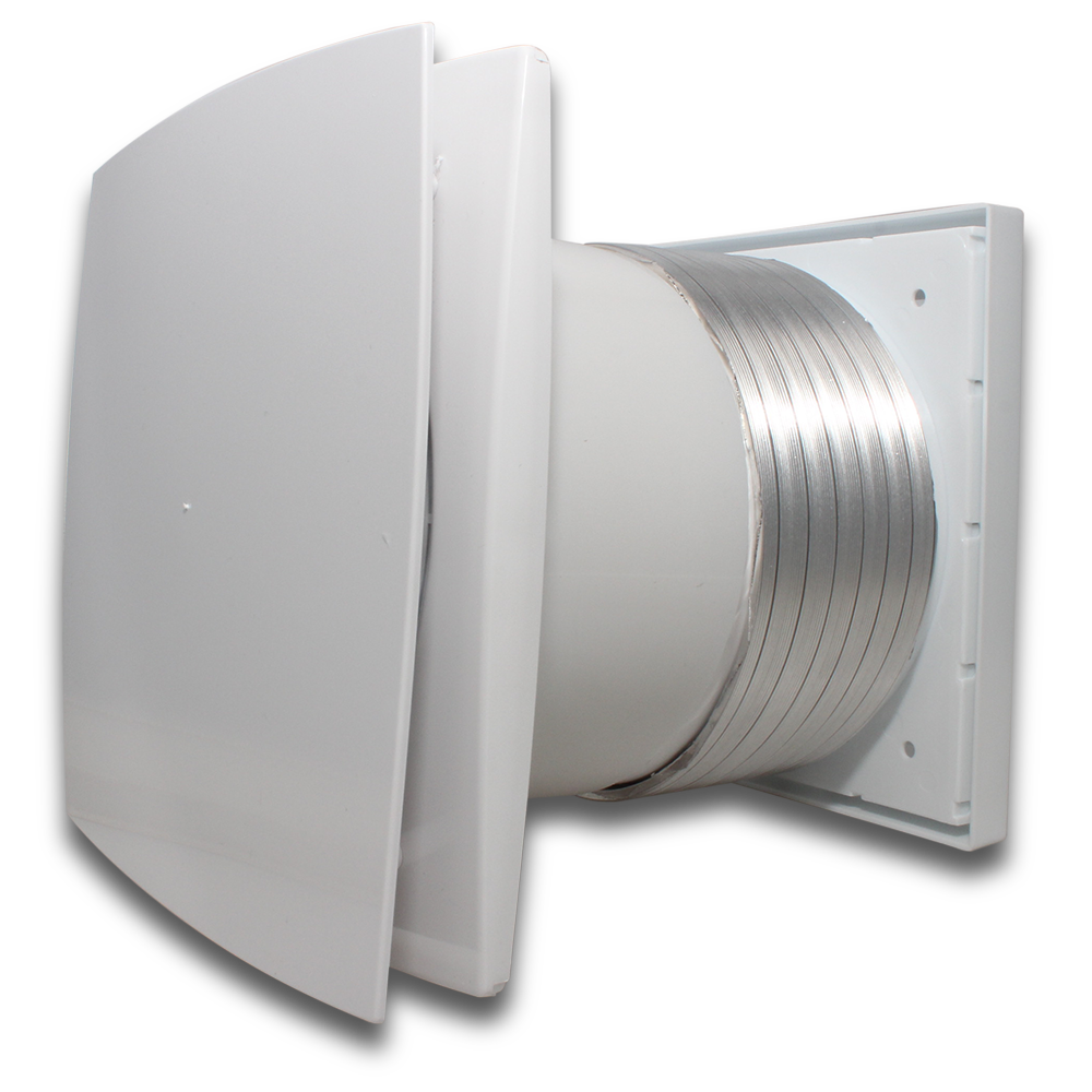 ELMARK 150mm LD White Wall Fan Pack Turbo 310m3hr