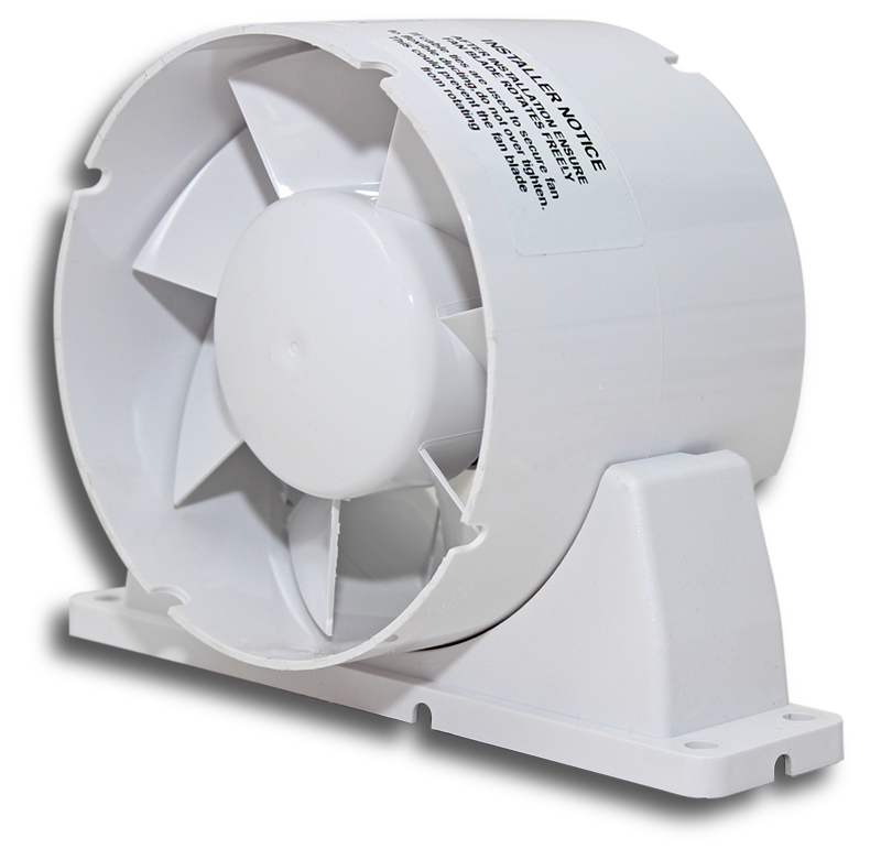 ELMARK 125mm In-Line Fan 190m3hr