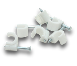 Cable Clip Round 10mm Natural 50 Jar