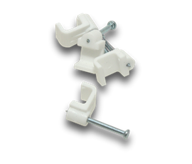 Cable Clip Flat 8mm Natural 90 Jar