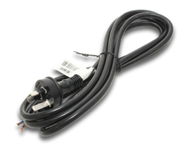 Cordset Black 3 Metre 10A 3 Core 1.5mm Back Entry 3 Pin