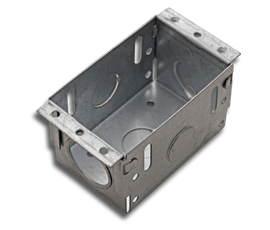 Single Metal Flush Box Galvanised 10 Box