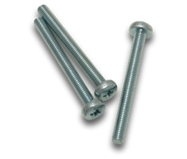 Machine Screws Pan Pozi Zinc Metal 5x50mm 10 Jar