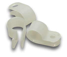 P Clip 6mm Natural 100 Bag