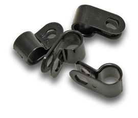 P Clip 8mm UV Black 100 Jar