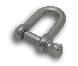D Shackle 6mm Pin Galvanised 10 Pack