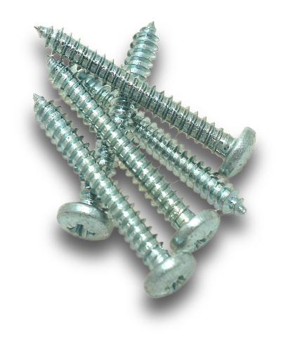 ELMARK Screw Self Tapping Zinc Pan PoziDrive 10x1-1/2" 30Jar