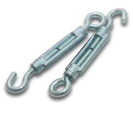 Turnbuckles Hook & Eye 5mm Thread Zinc Alloy 10 Pack