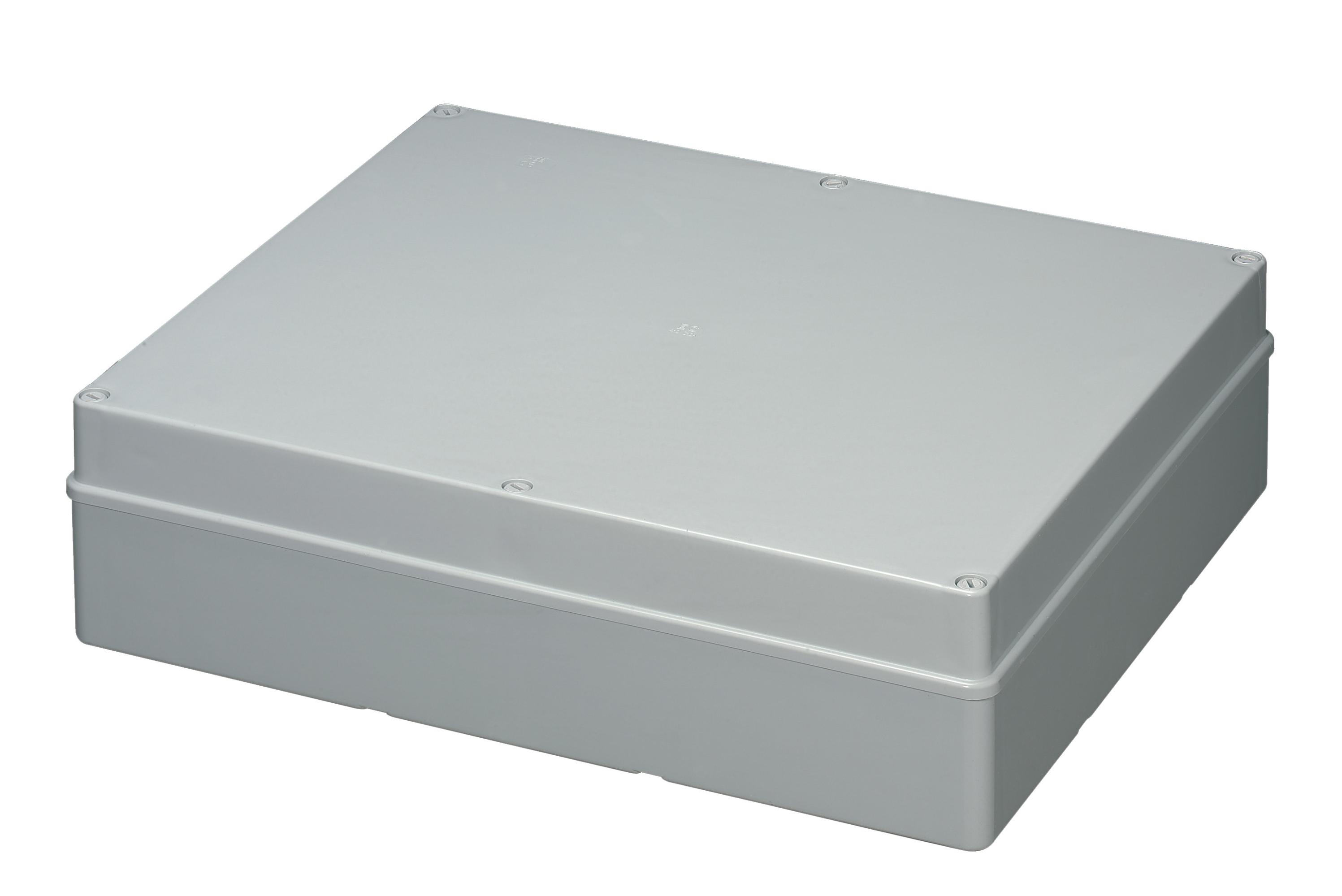 Self Exting.Smooth Sided Box-Plain Lid 460Wx380Hx120D IP56