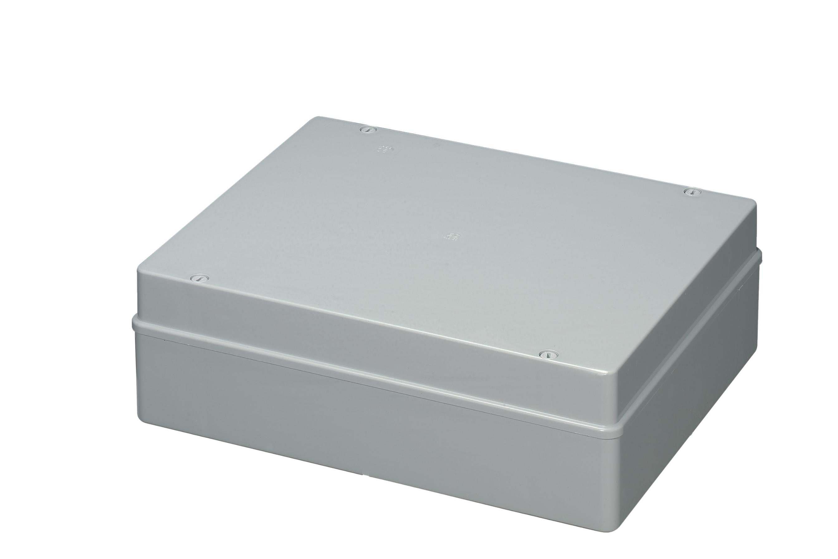 Self Exting.Smooth Sided Box-Plain Lid 380Wx300Hx120D IP65
