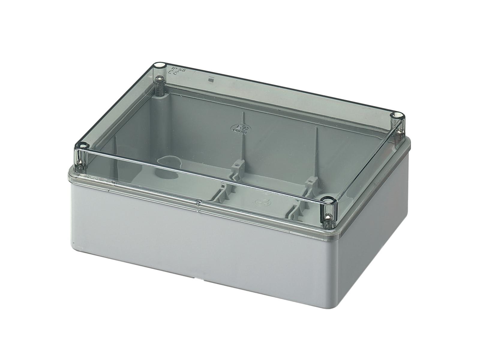 Smooth Sided Box-Transparent Lid 190Wx140Hx70D IP56