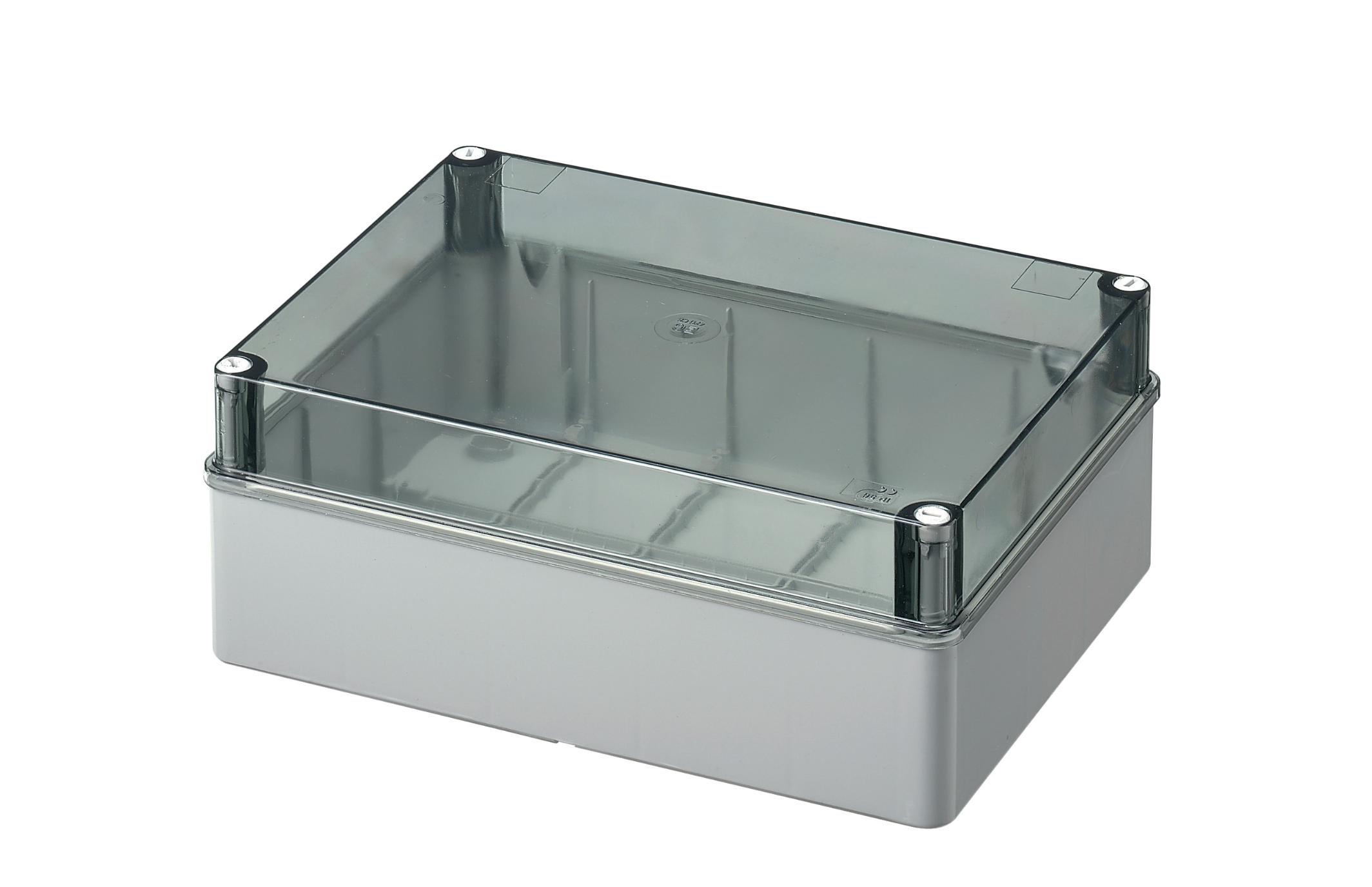 Smooth Sided Box-Transparent Lid 300Wx220Hx120D IP56