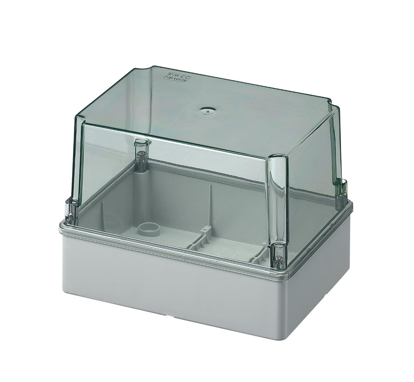 Smooth Sided Box-Hi Transparent Lid 190Wx140Hx140D IP56