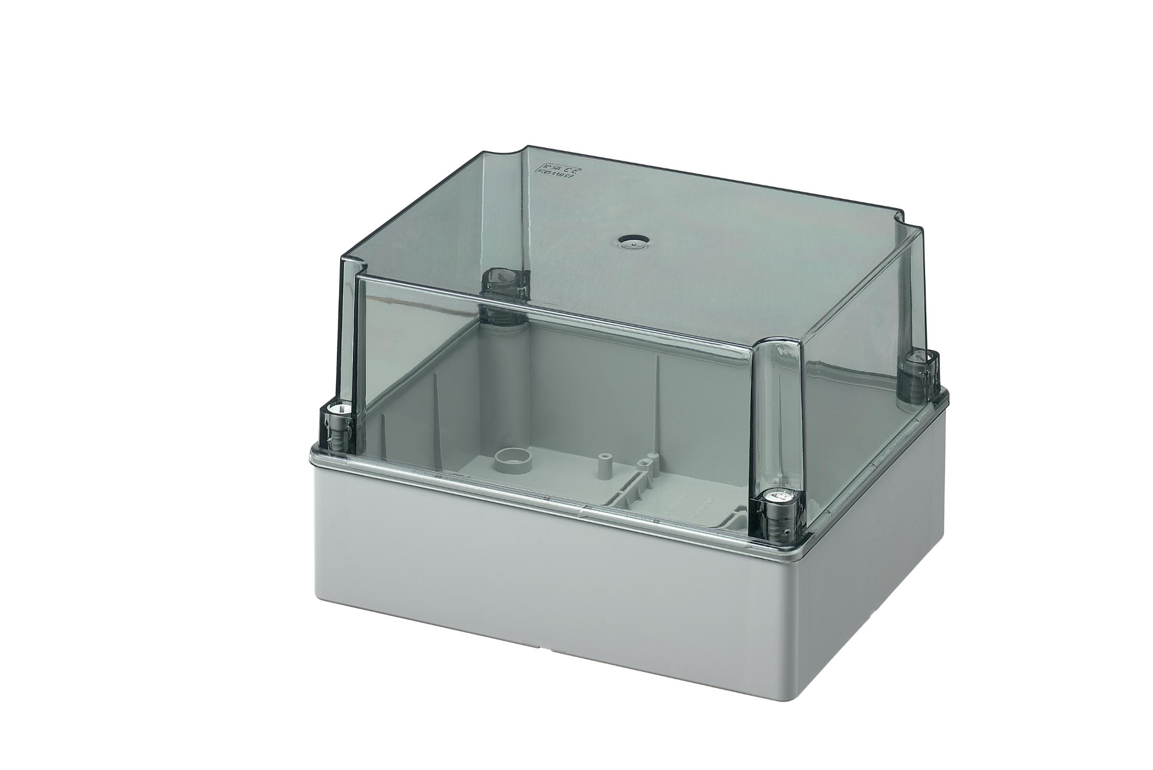 Smooth Sided Box-Hi Transparent Lid  240Wx190Hx160D IP56