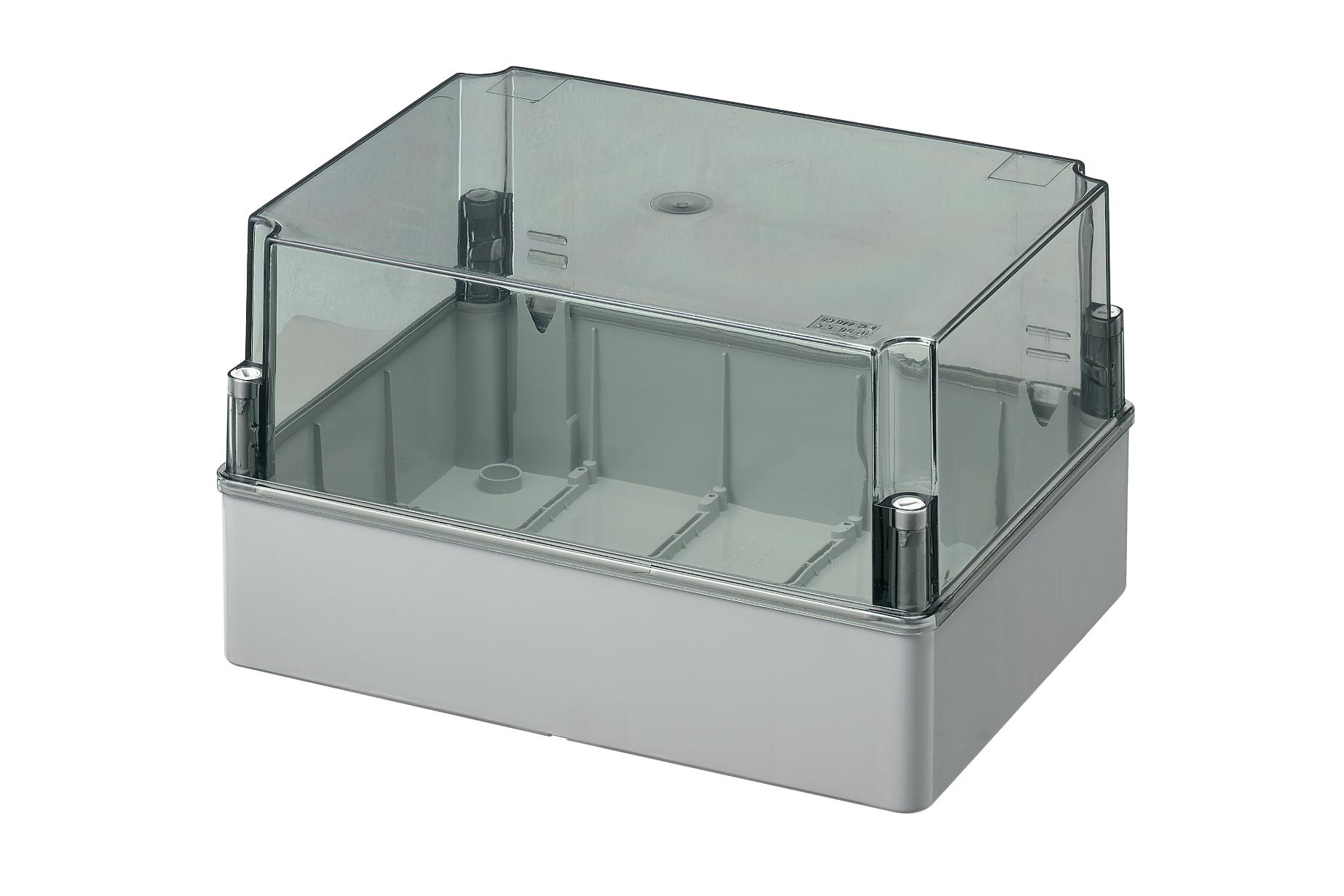 Smooth Sided Box-Hi Transparent Lid  380Wx300Hx180D IP56