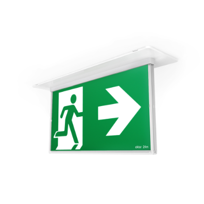 Razor Core recessed Exit Light 24M