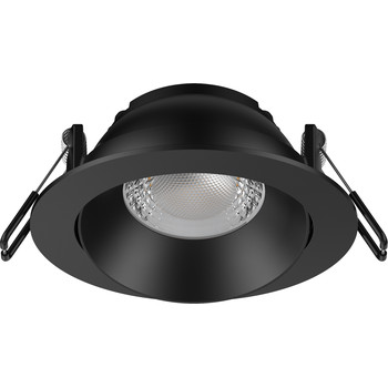 Ace Downlight 8w Tilt 3000/4000k CRI90 90 Deg 800-860lm Triac Dim Black