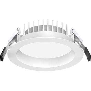 Baron Downlight 18w Commercial 3CCT CRI90 90 Deg 1770-2100lm IP54 Diecast Aluminium/PC